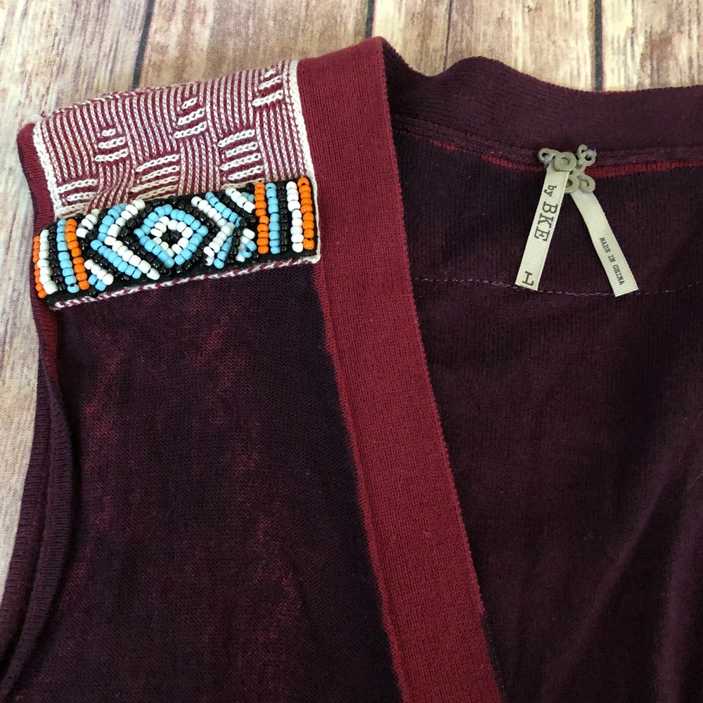 BKE Beaded Vest - Picture 3 of 4